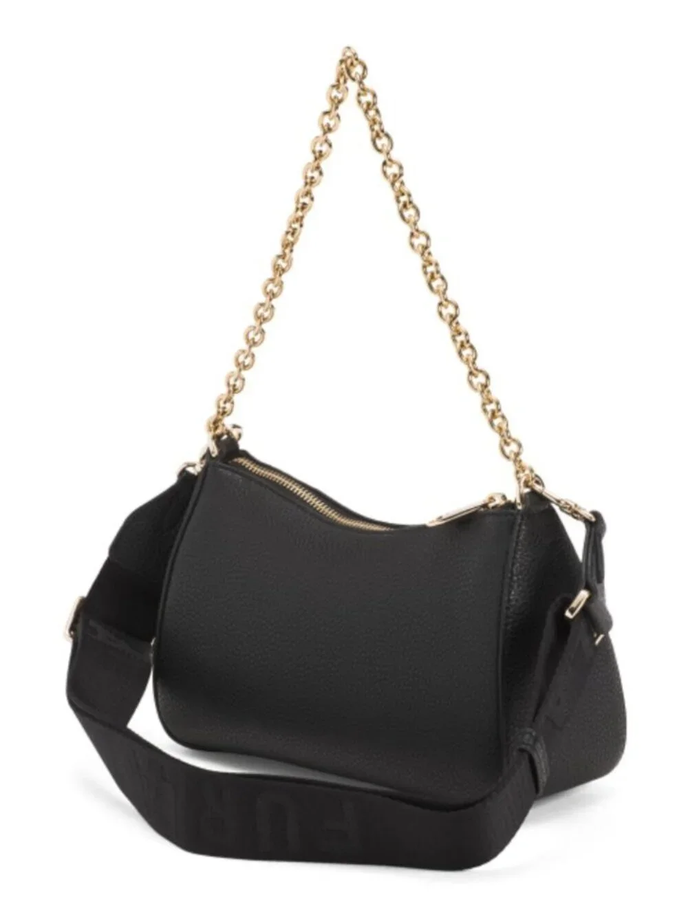 FURLA Leather Petunia Mini Crossbody With Chain Carry Handle